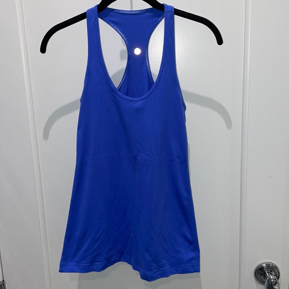 Lulu lemon blue tank top.